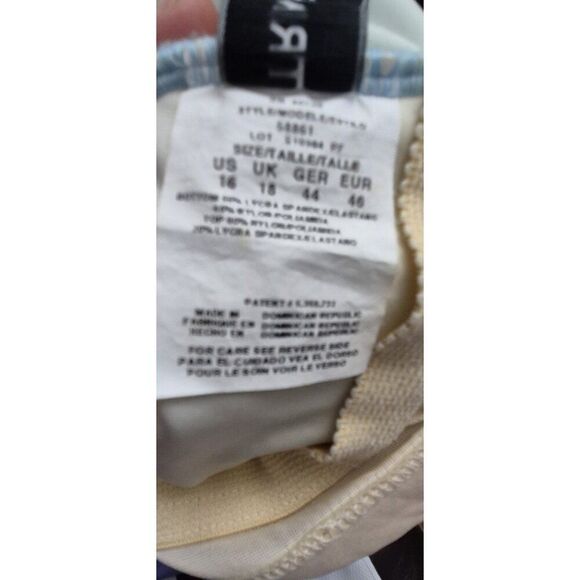 Trimshaper Ruched Slimming One Piece Swimsuit Bathingsuit Women's Size 16 - Picture 7 of 7